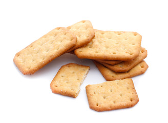 Cracker isolated on white