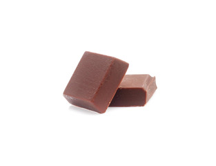 chocolate on isolated white background