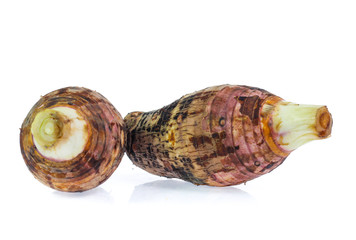 taro isolated on white background