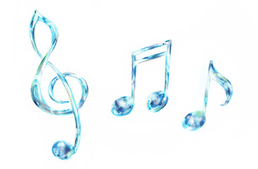 ガラスの音符　ト音記号