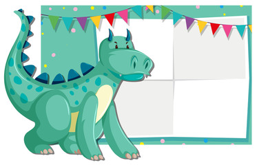 Dragon party poster card theme