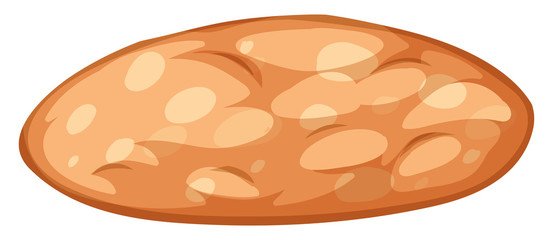 Cookie sweet dessert isolated on white backround