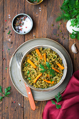 Carrot and Mung Bean Appetizer, Tasty Vegetarian Food