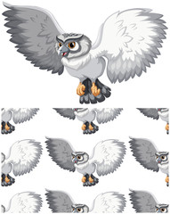 Seamless design pattern isolated on white