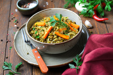 Carrot and Mung Bean Appetizer, Tasty Vegetarian Food
