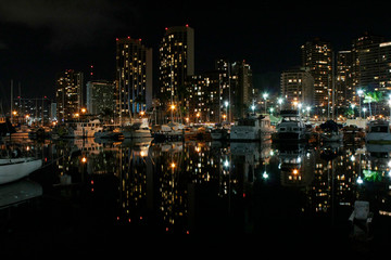 Fototapeta na wymiar Night Harbor
