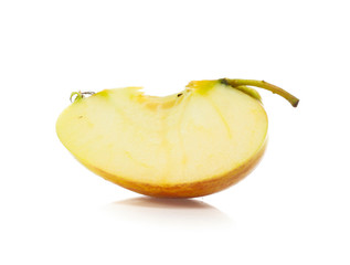 yellow apples isolated