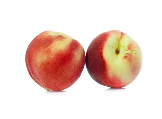 Peach isolated on white