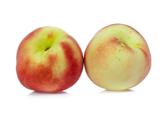 Peach isolated on white
