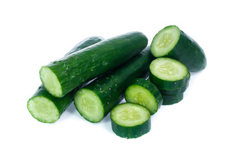 cucumber isolated on white background
