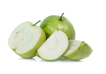 Guava isolated on white background