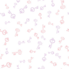 Seamless vector pattern with Keys. Texture for textile, wallpaper and backdrop