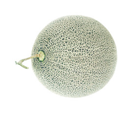green melon isolated on white background