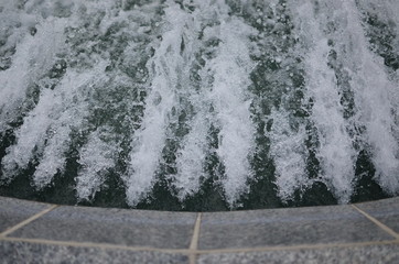 Water fountain in the city Belgrade, Serbia