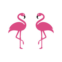 Flamingo logo template vector