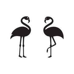 Flamingo logo template vector