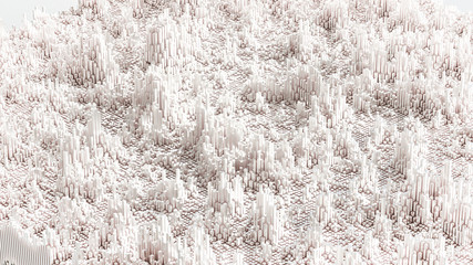 Abstract geometry background. 3d illustration, 3d rendering.