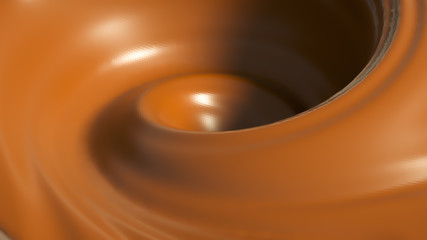 Beautiful chocolate background. 3d illustration, 3d rendering.