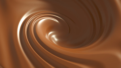 Obraz na płótnie Canvas Beautiful chocolate background. 3d illustration, 3d rendering.