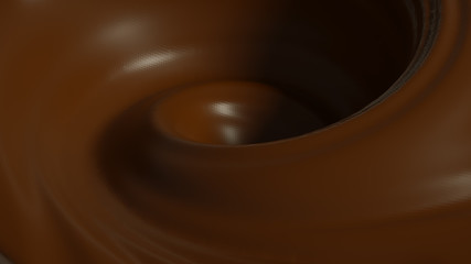 Beautiful chocolate background. 3d illustration, 3d rendering.