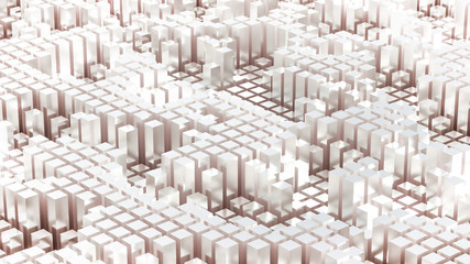 Obraz premium Abstract geometry background. 3d illustration, 3d rendering.
