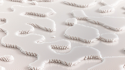 Abstract geometry background. 3d illustration, 3d rendering.