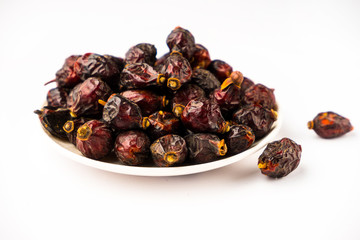 dried briar on a white background, isolate