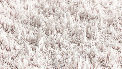 Abstract geometry background. 3d illustration, 3d rendering.