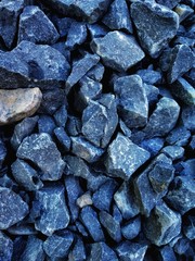 Gravel stones blue