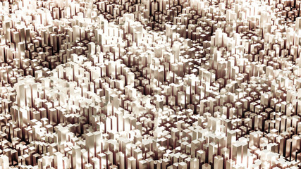 Abstract geometry background. 3d illustration, 3d rendering.