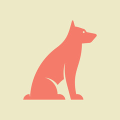 Dog logo. Icon design. Template elements