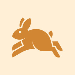 Rabbit logo. Icon design. Template elements