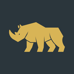 Rhinoceros Logo. Icon design. Template elements