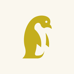 Penguin logo. Icon design. Template elements