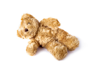 toy teddy bear isolated on white