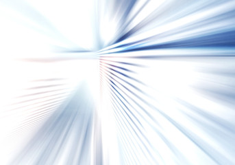 abstract background of bright soft light with stripes directed from center outwards in white, grey and blue colour