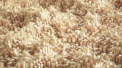 Fototapeta premium Abstract geometry background. 3d illustration, 3d rendering.