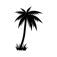 Palm tree graphic design template vector isolated