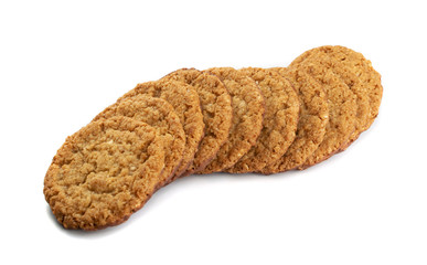 Thin Oatmeal Cookies, Healthy Cereal Crackers with Chocolate