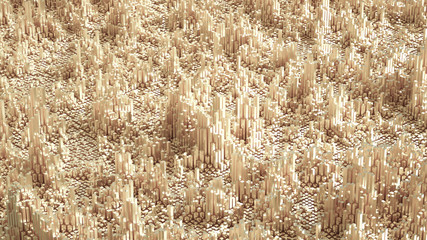 Abstract geometry background. 3d illustration, 3d rendering.