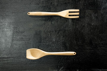 kitchen background and black space for your decoration 