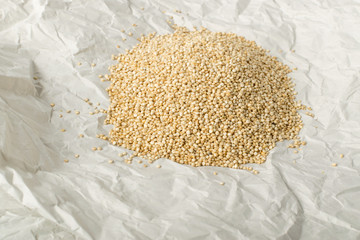 Quinoa Seeds Background or Chenopodium Quinoa Texture