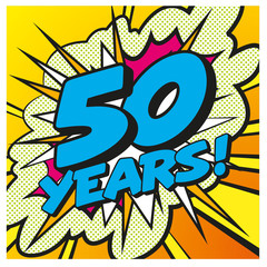 Carte Happy Birthday 50 years 