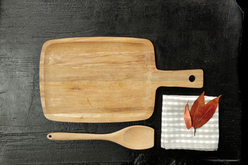 kitchen background and black space for your decoration 