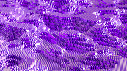 Abstract geometry background. 3d illustration, 3d rendering.