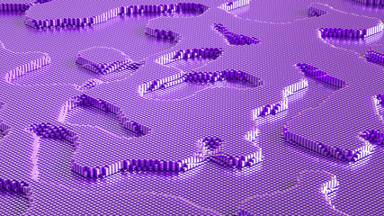 Abstract geometry background. 3d illustration, 3d rendering.