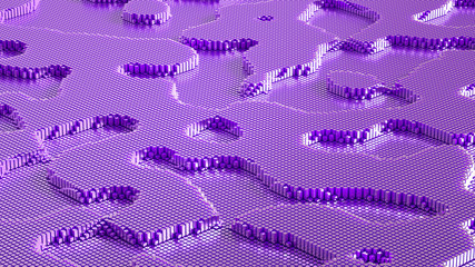 Abstract geometry background. 3d illustration, 3d rendering.