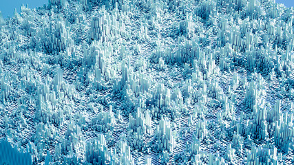 Abstract geometry background. 3d illustration, 3d rendering.