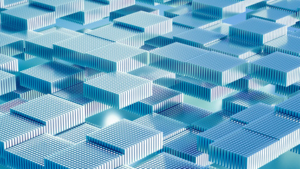 Obraz premium Abstract geometry background. 3d illustration, 3d rendering.