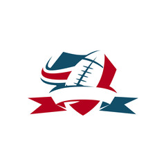 American Football Sport Logo Template Design Emblem